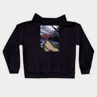 Path to a mountain Kids Hoodie